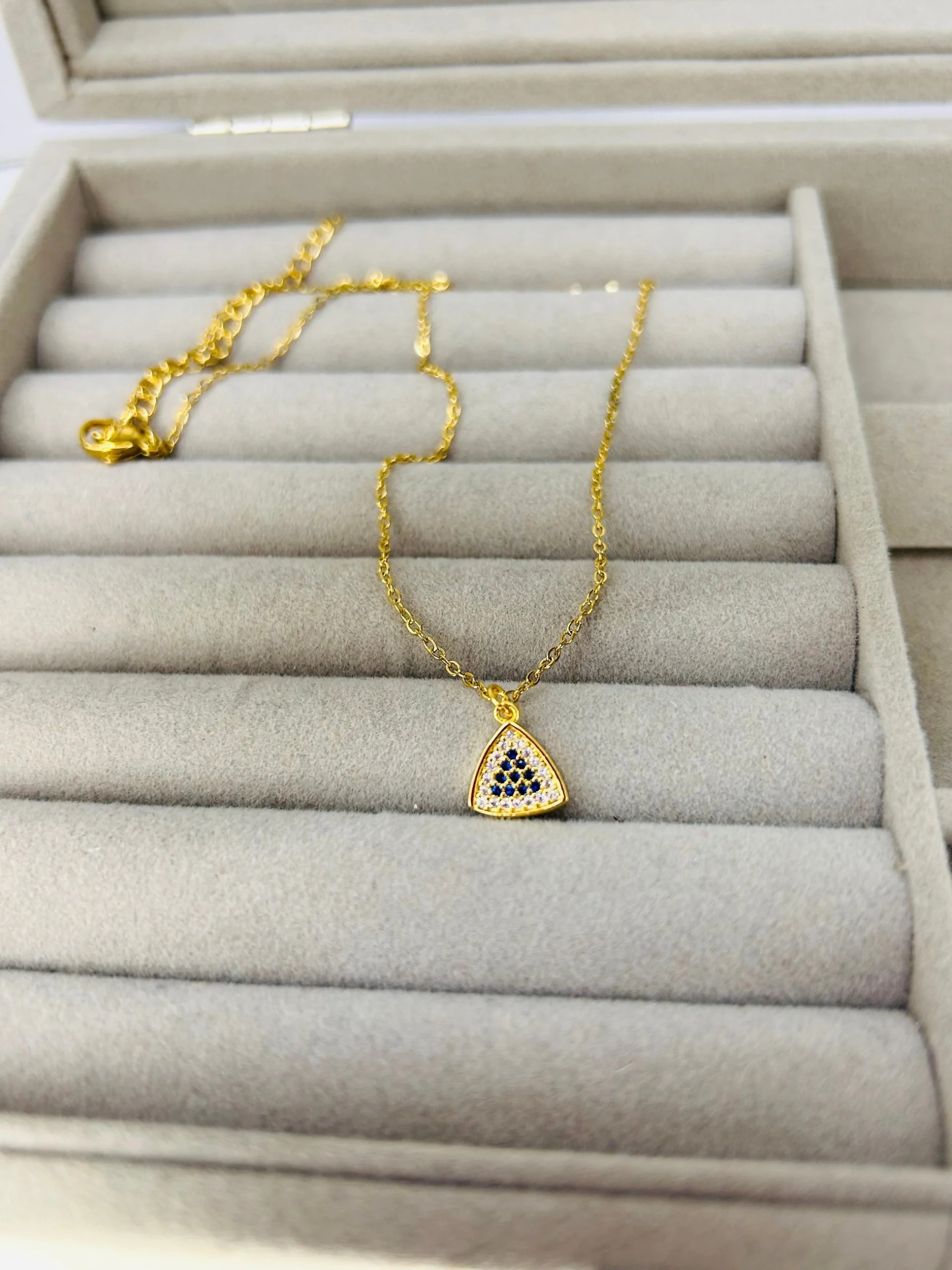 Stainless Steel Triangle Necklace For Women - Image 2