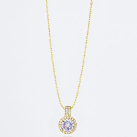 Stainless Steel Baguette Necklace For Women