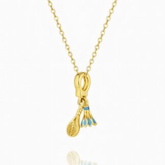 Stainless Steel Tennis Charm Necklace For Women